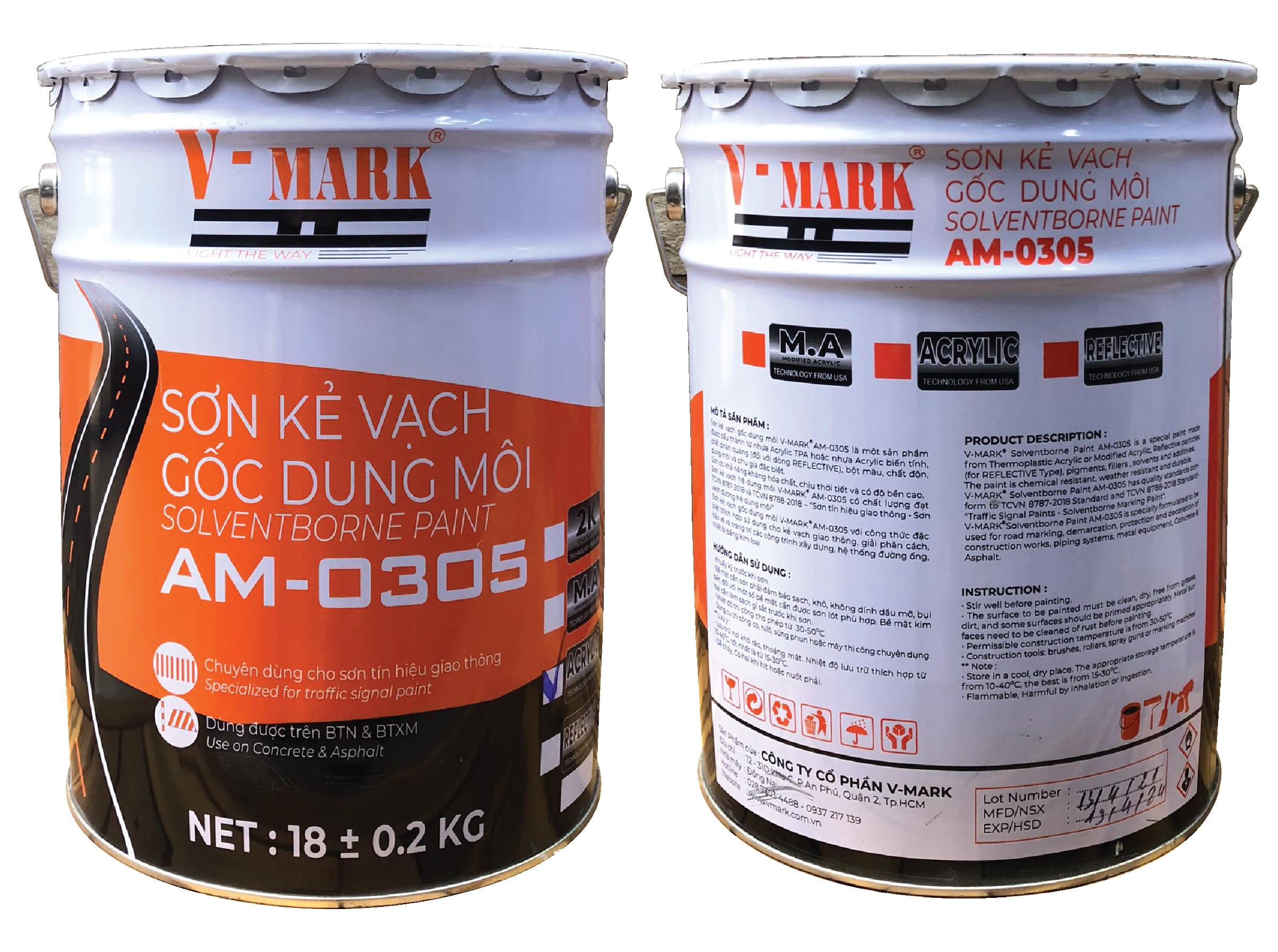 SƠN GIAO THÔNG HỆ DUNG MÔI (TRẮNG - ĐỎ- VÀNG - ĐEN)